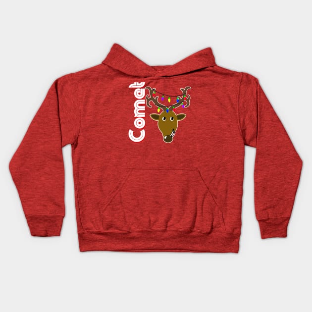 Family Christmas Photo "Comet" Design Kids Hoodie by TonTomDesignz